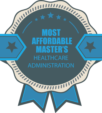 Most Affordable Master's in Healthcare Administration Badge